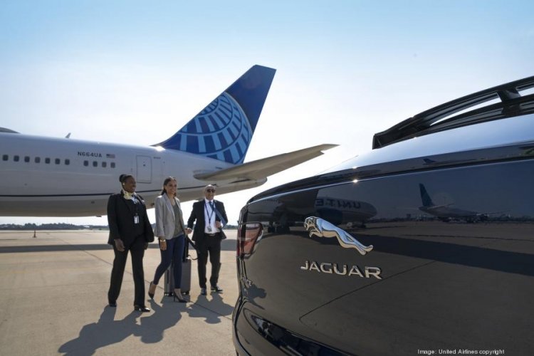 Jaguar cars to shuttle some United Airlines passengers to their connecting flights