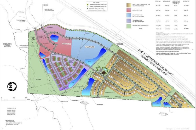 Sanford weighs development with 600 homes, apartments and room for restaurants, grocery store