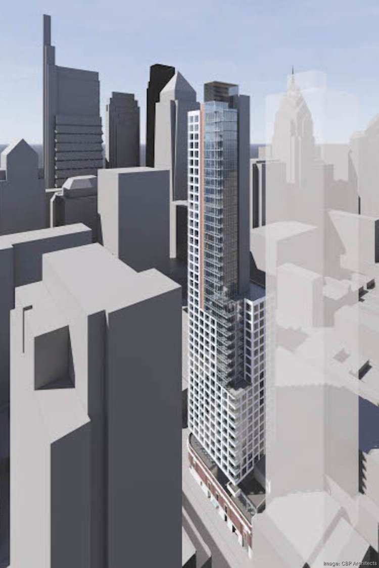 46-story residential tower proposed at 19th and Chestnut in Center City