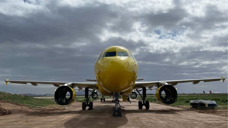 Old planes get stripped for parts while airlines wait on new jets